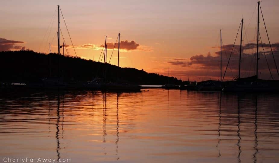 Fjällbacka coucher soleil
