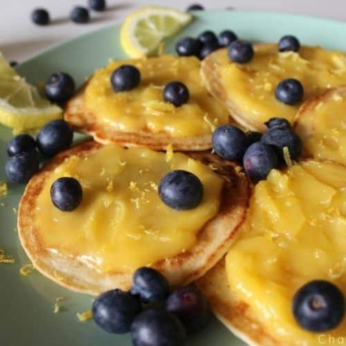 Recette de pancakes citron myrtille