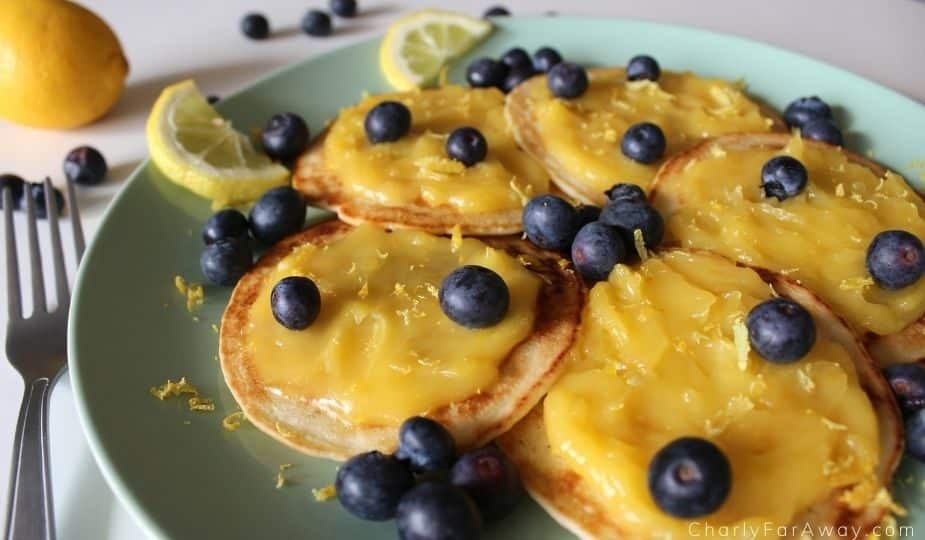 Recette de pancakes citron myrtille